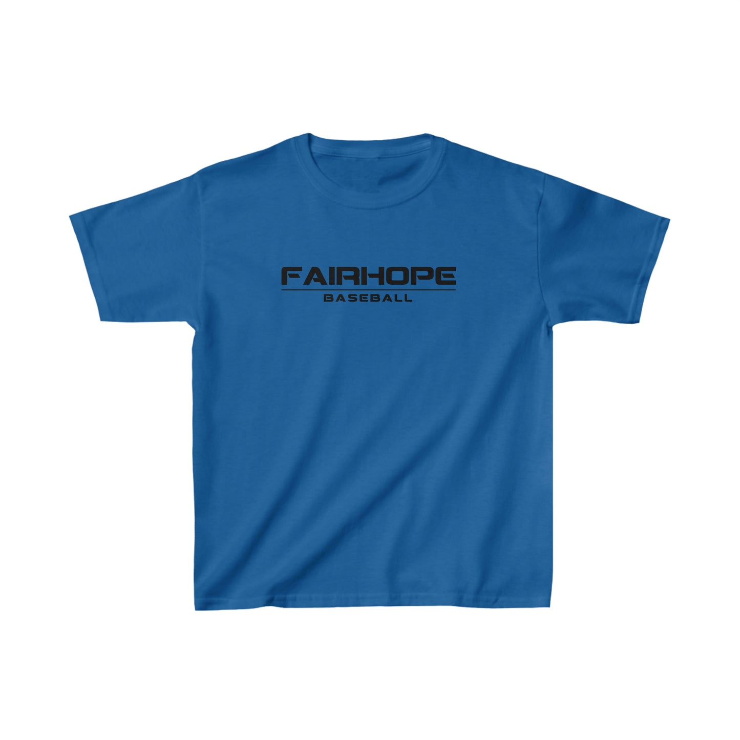 Boys Fairhope Baseball Tshirt Black Text