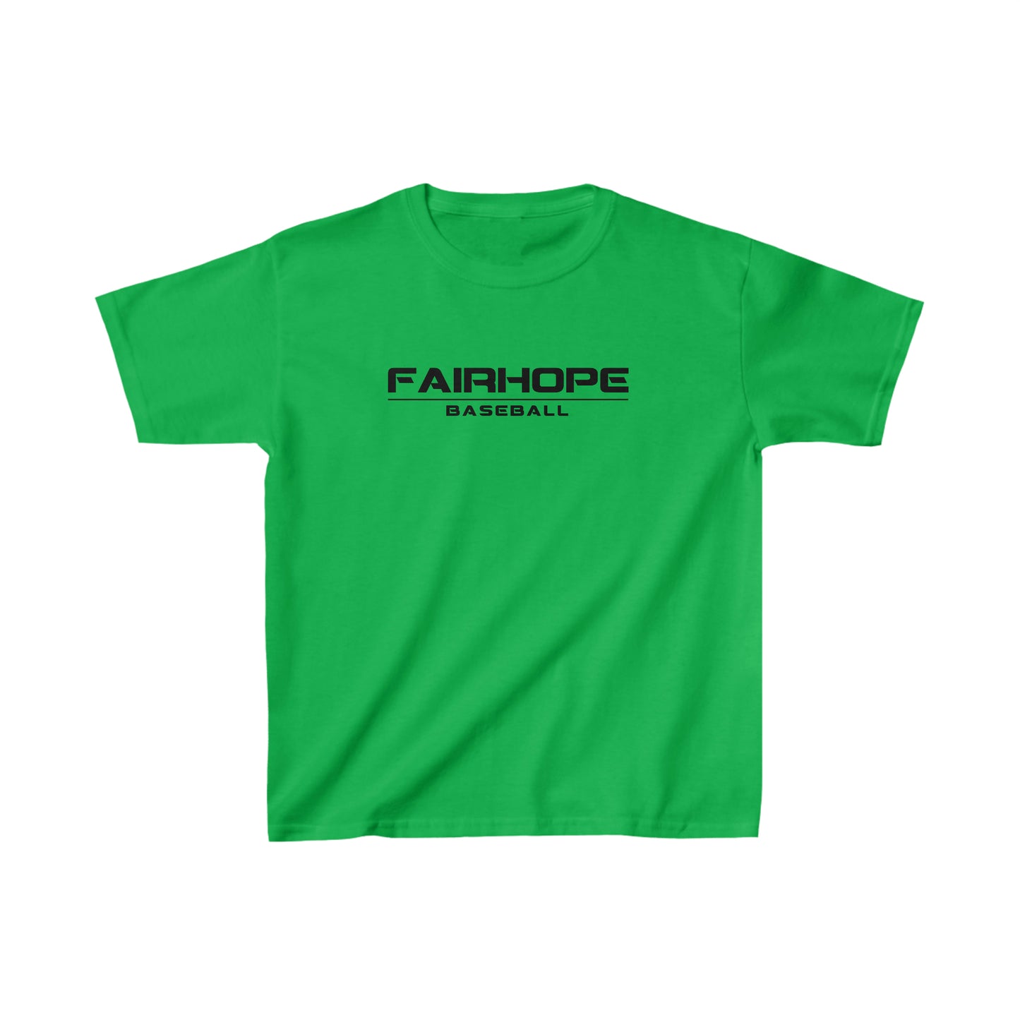 Boys Fairhope Baseball Tshirt Black Text