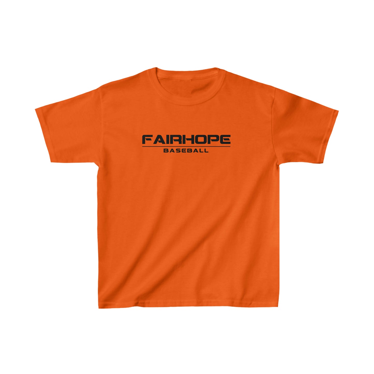 Boys Fairhope Baseball Tshirt Black Text