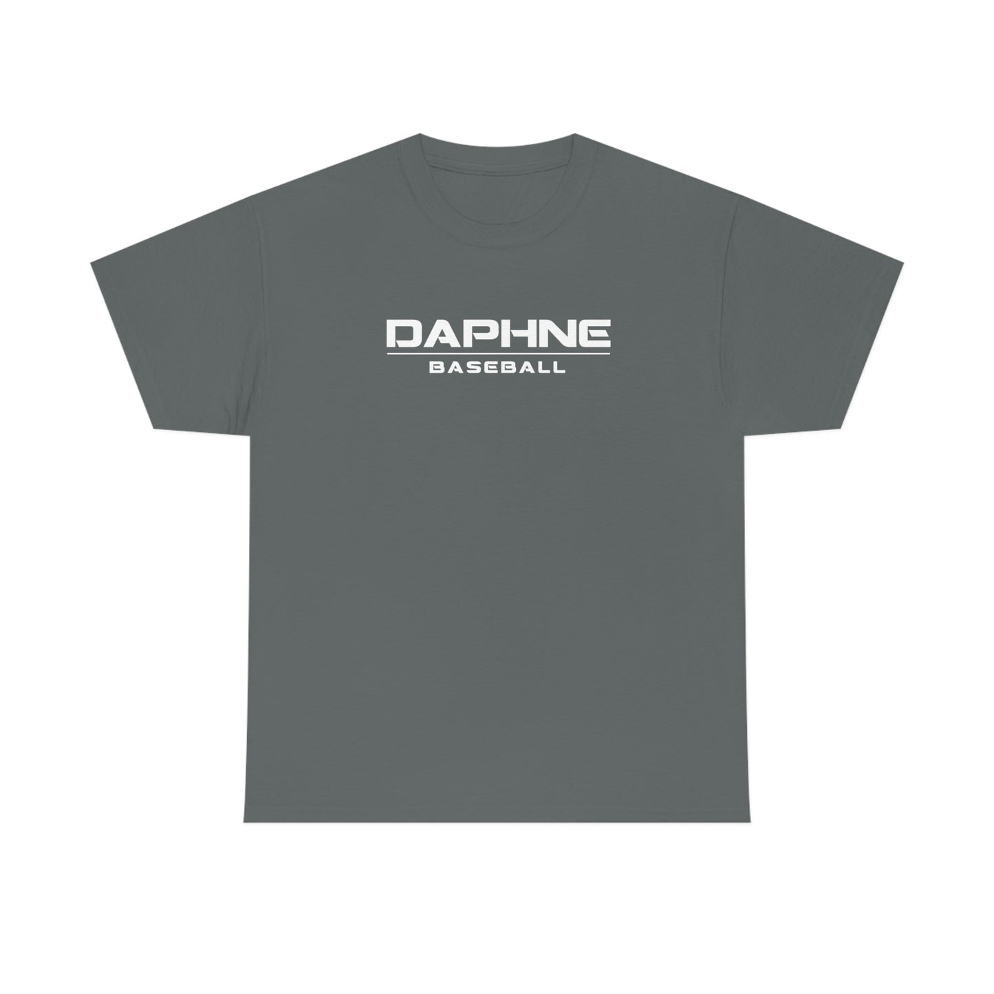 Mens Daphne Baseball Tshirt White Text