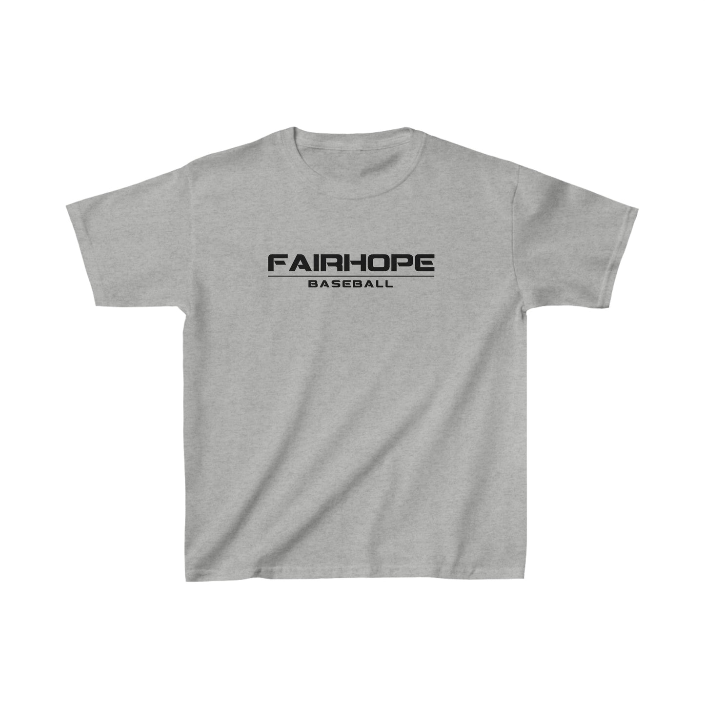 Boys Fairhope Baseball Tshirt Black Text