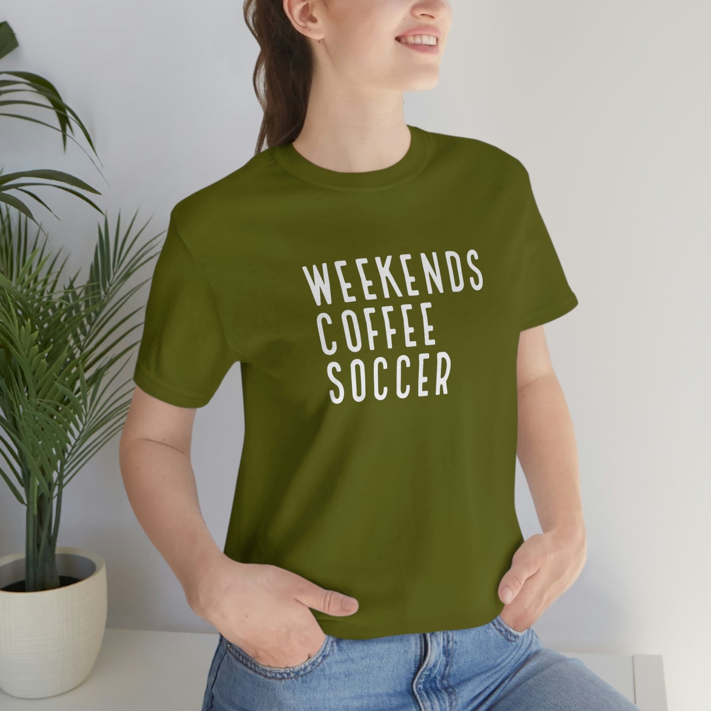 Weekends, Coffee, Soccer Womens Tshirt