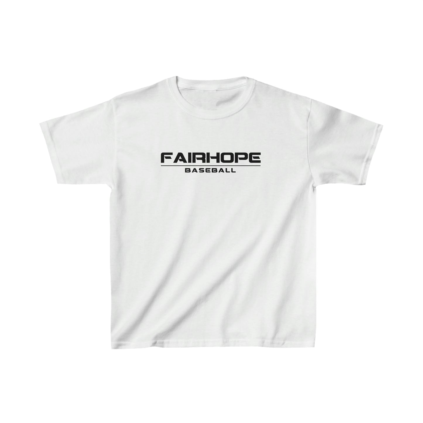 Boys Fairhope Baseball Tshirt Black Text
