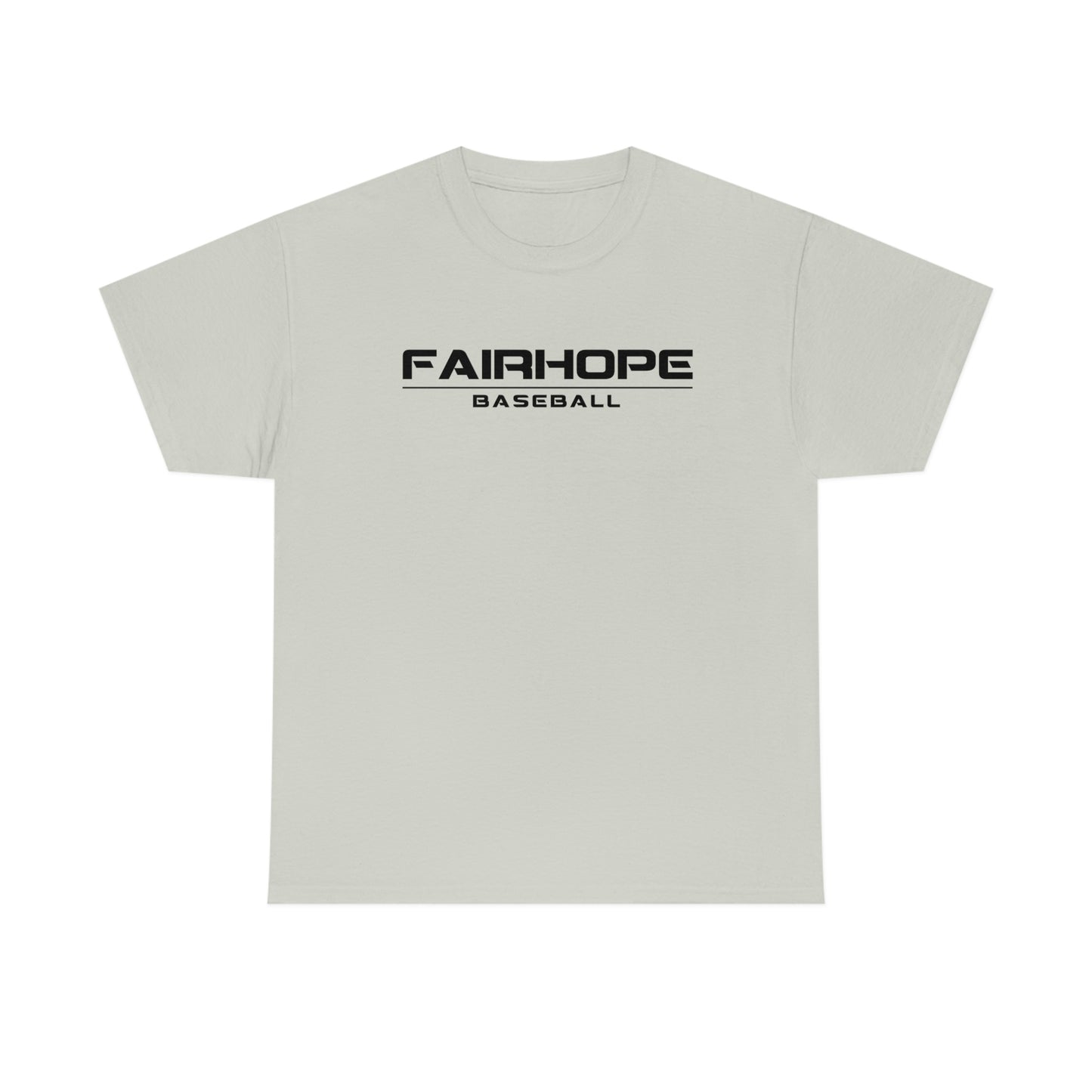 Mens Fairhope Baseball Tee Black Text