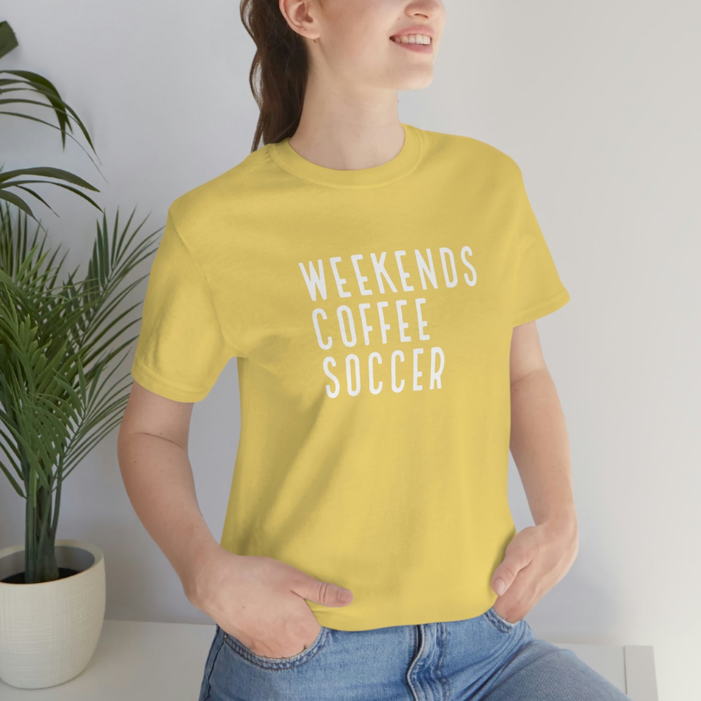 Weekends, Coffee, Soccer Womens Tshirt