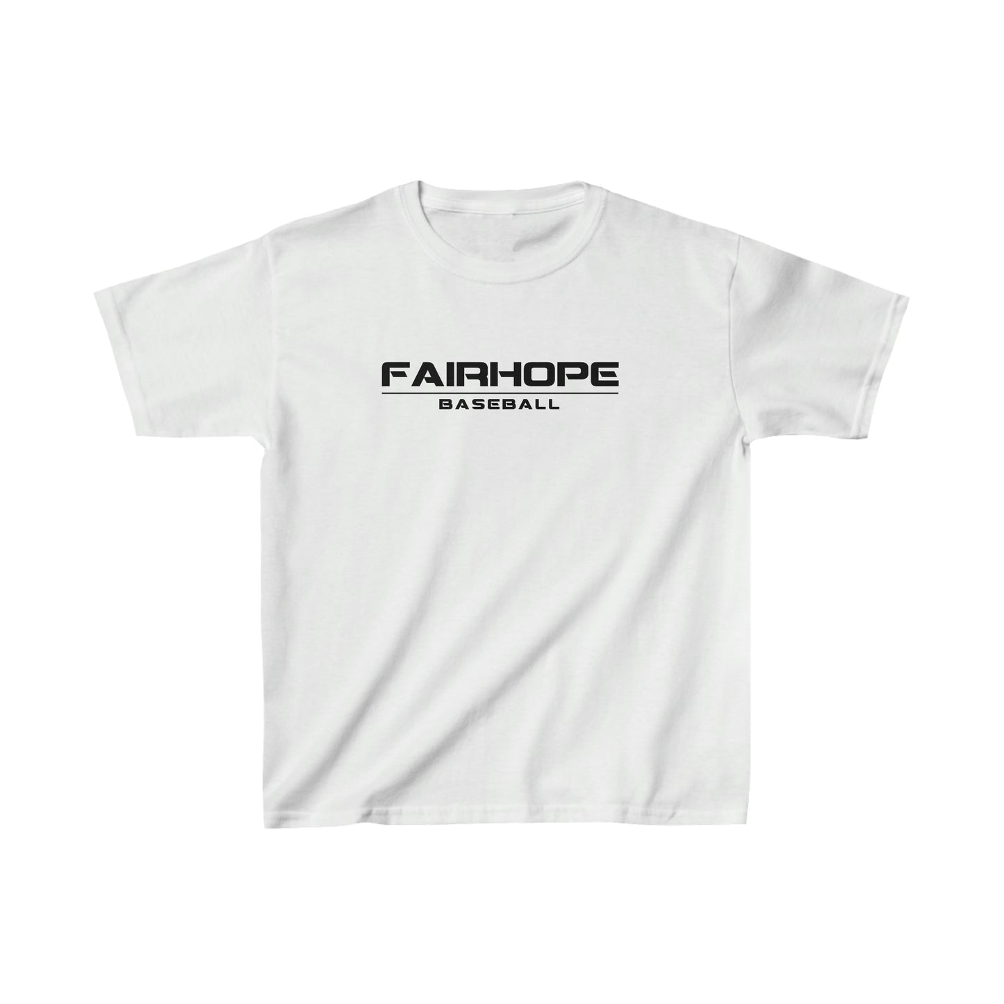 Boys Fairhope Baseball Tshirt Black Text