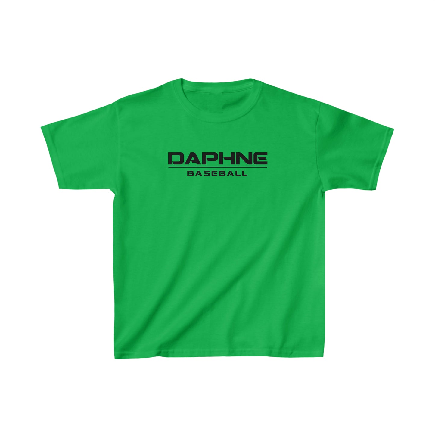 Boys Daphne Baseball Tshirt Black Text