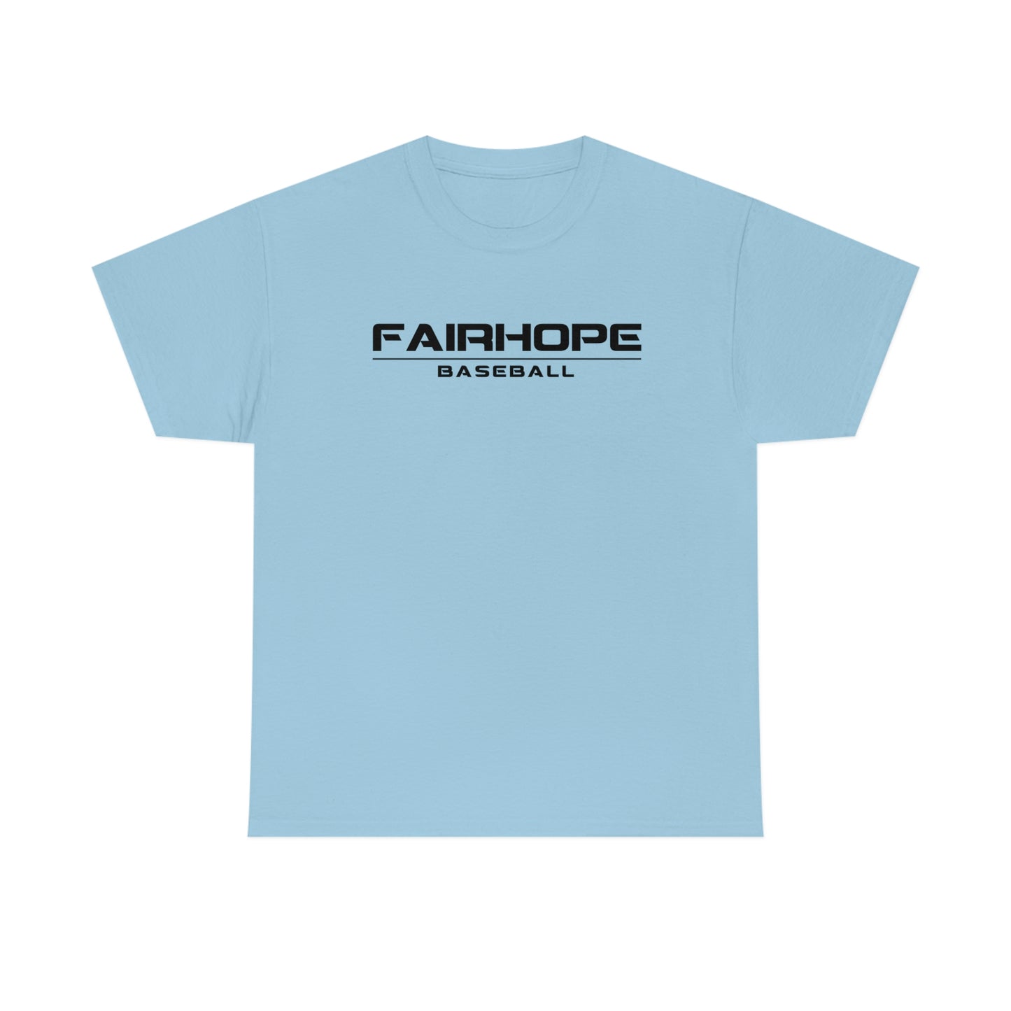 Mens Fairhope Baseball Tee Black Text