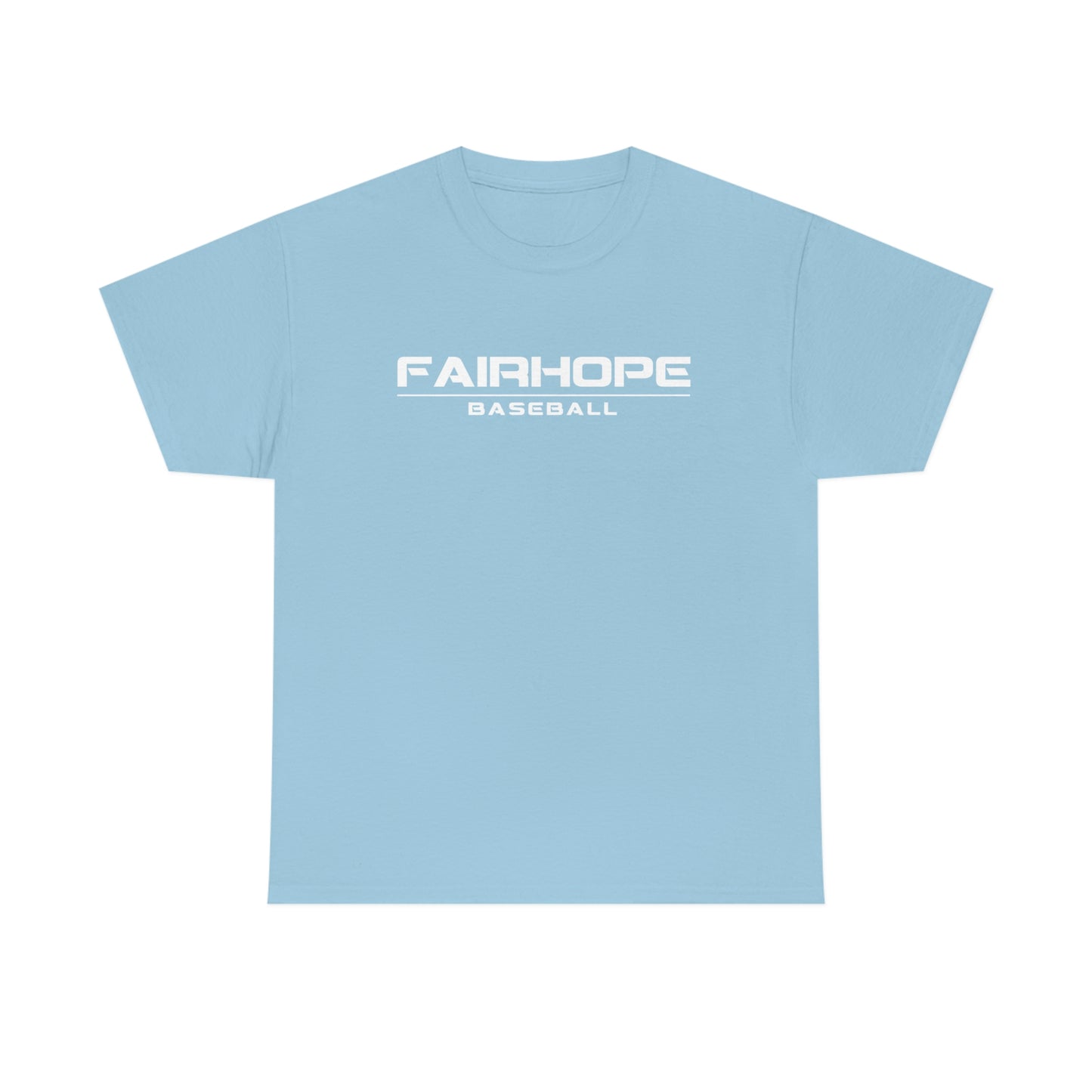 Mens Fairhope Baseball Tshirt White Text