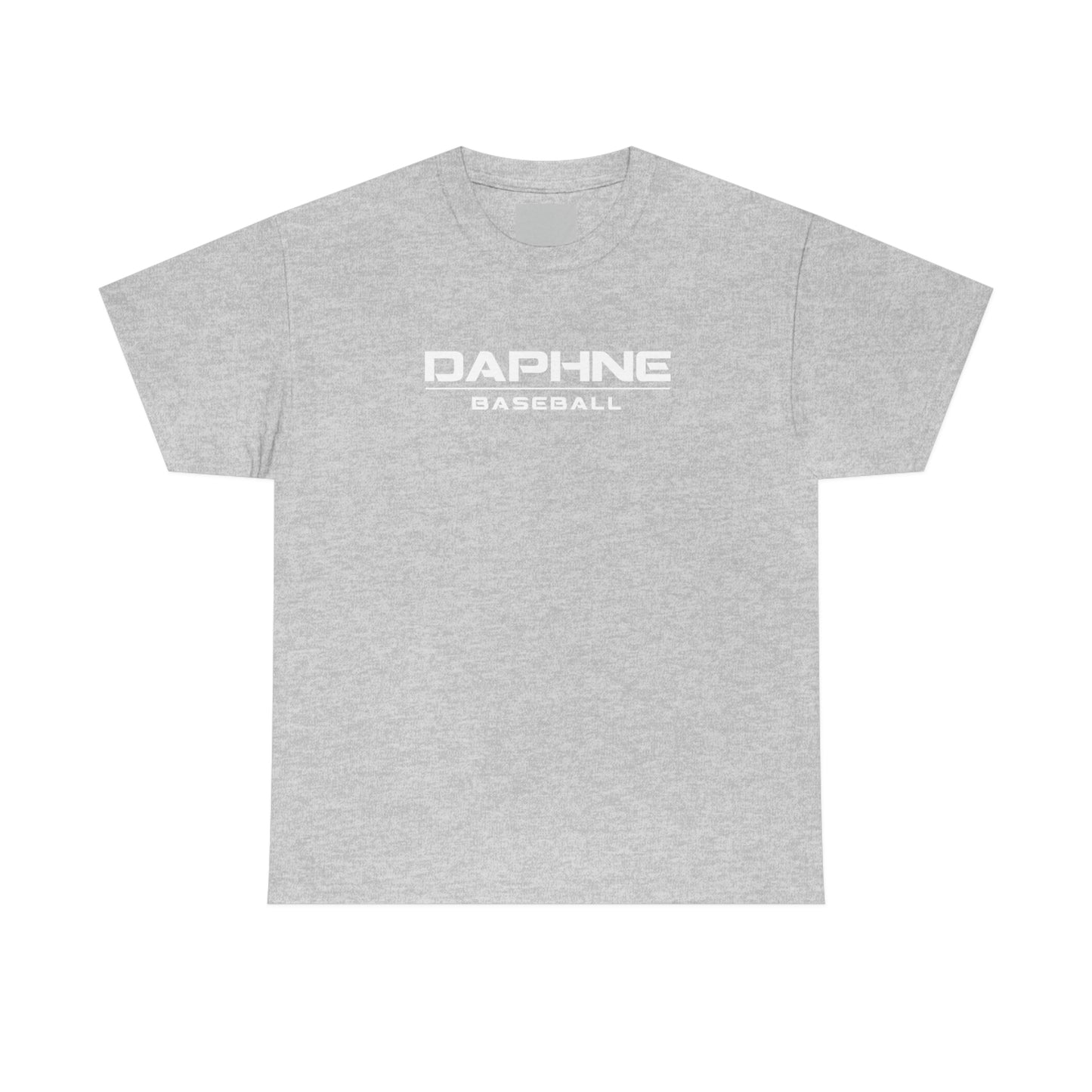 Mens Daphne Baseball Tshirt White Text
